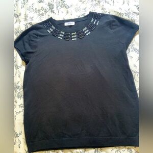 Beautiful Calvin Klein beaded neckline sweater